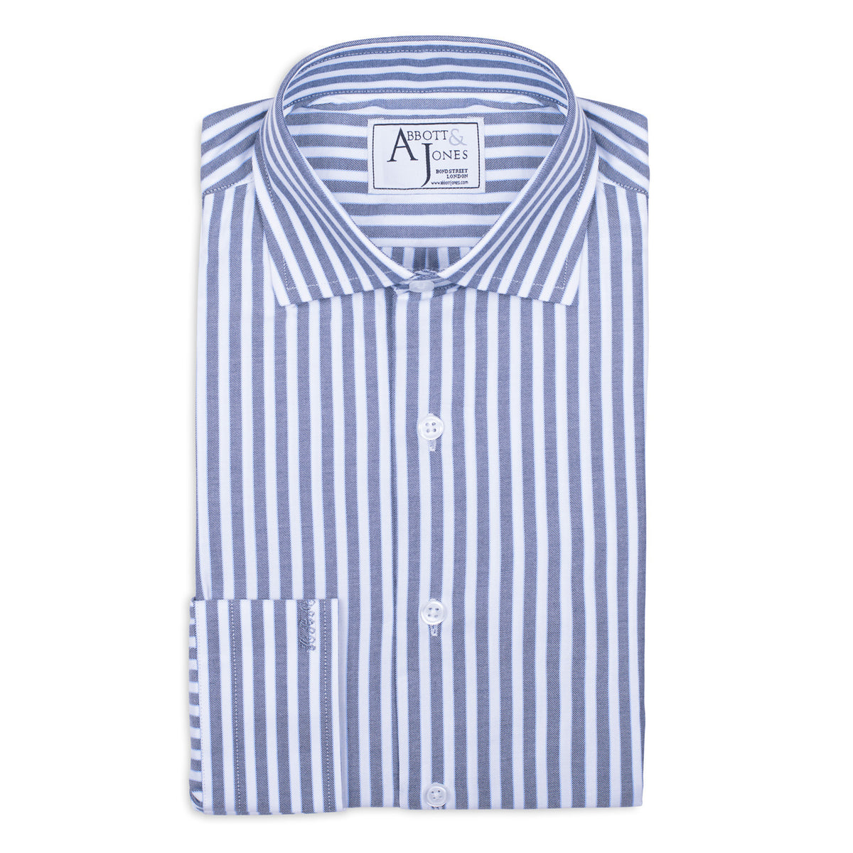 Grey Striped Bespoke Shirt