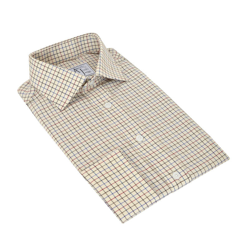 Bespoke - Beige Checked Shirt